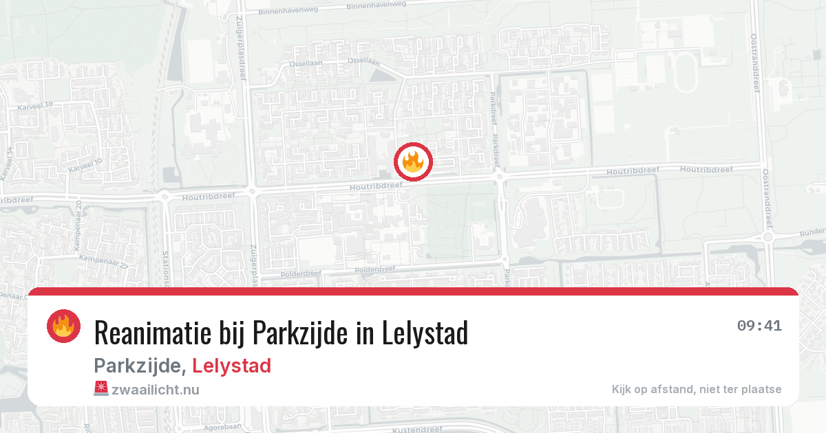 Reanimatie bij Parkzijde in Lelystad — 8 jun 2026
