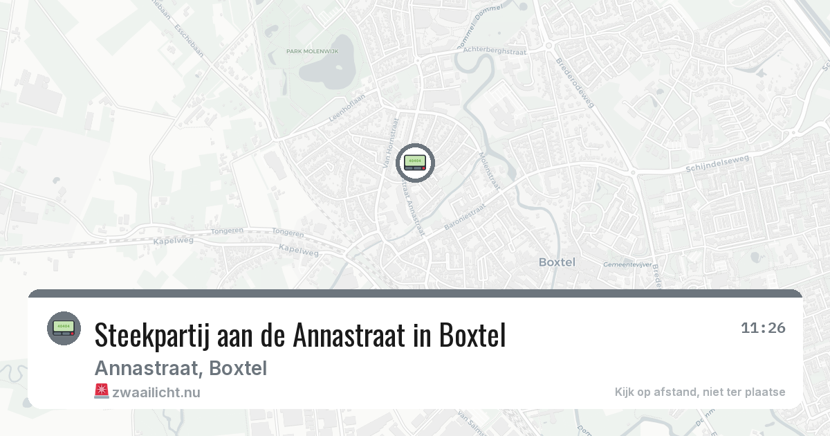 Steekpartij aan de Annastraat in Boxtel — 22 feb 2026