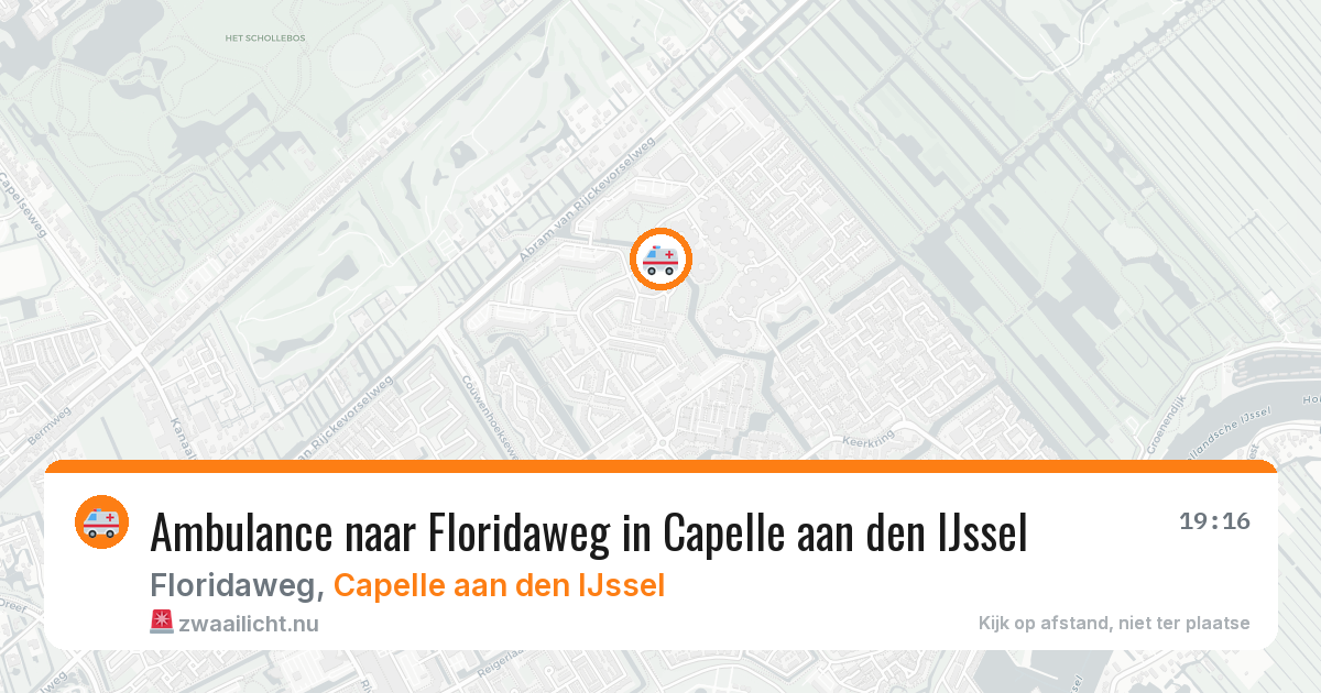 Ambulance naar Floridaweg in Capelle aan den IJssel — 14 jul 2026