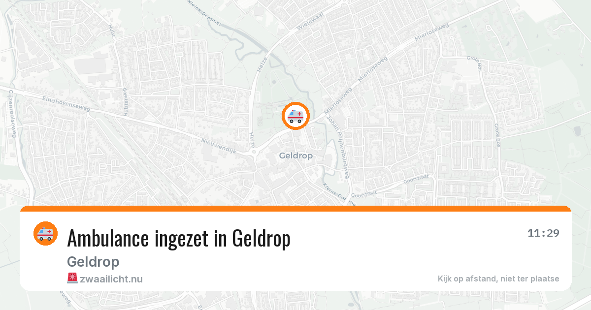 Ambulance ingezet in Geldrop — 16 jul 2026