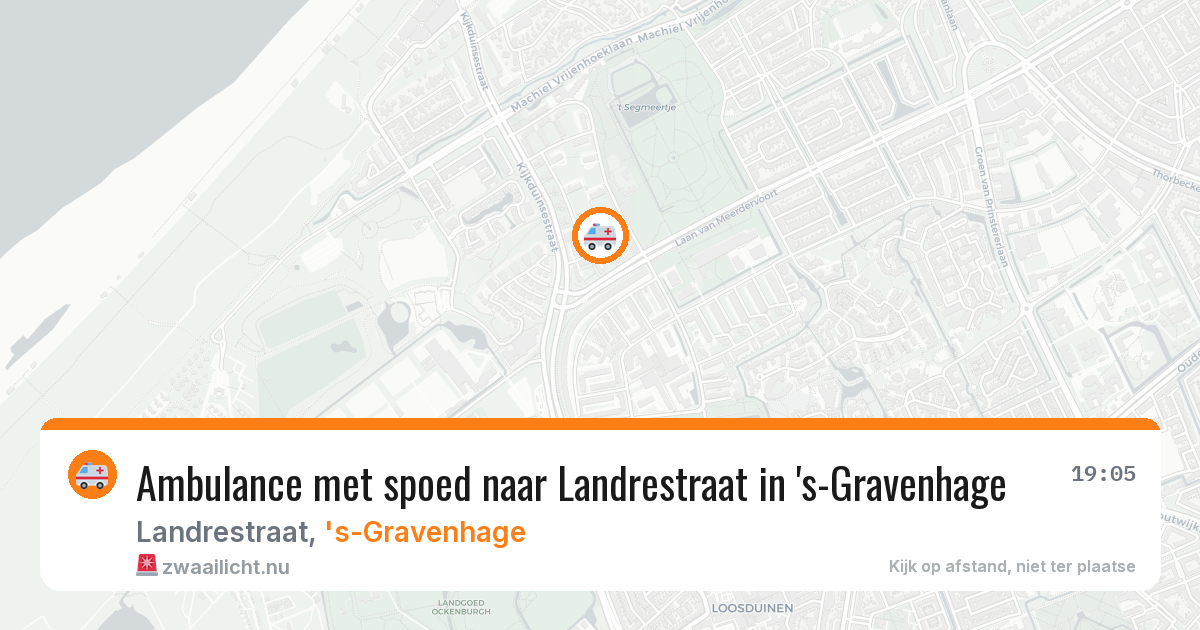Ambulance met spoed naar Landrestraat in 's-Gravenhage — 12 apr 2026