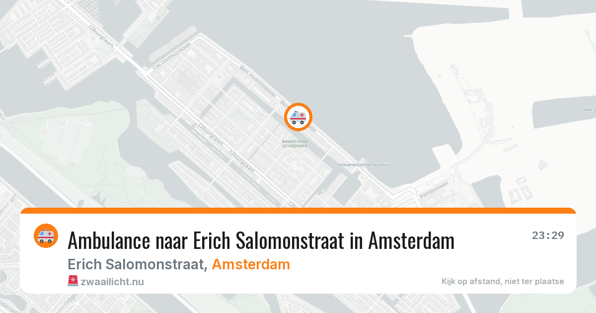 Ambulance naar Erich Salomonstraat in Amsterdam — 30 mrt 2026