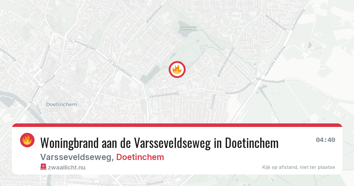 Woningbrand aan de Varsseveldseweg in Doetinchem — 31 mei 2026