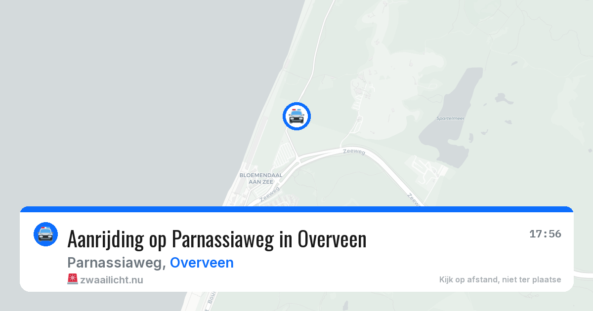 Aanrijding op Parnassiaweg in Overveen — 24 mei 2026