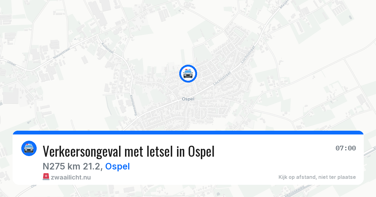 Verkeersongeval met letsel in Ospel — 2 mei 2026