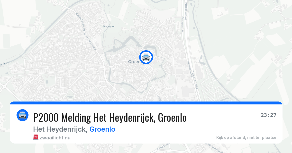 P2000 Melding Het Heydenrijck, Groenlo — 8 apr 2026