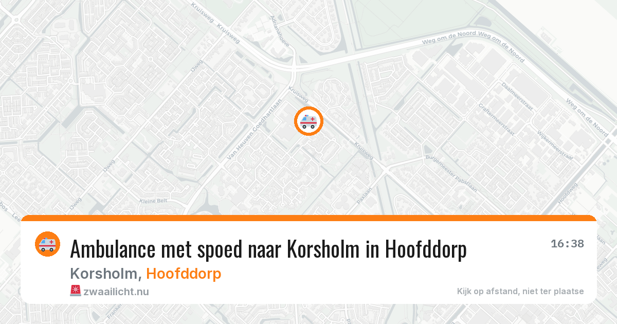 Ambulance met spoed naar Korsholm in Hoofddorp — 17 feb 2026