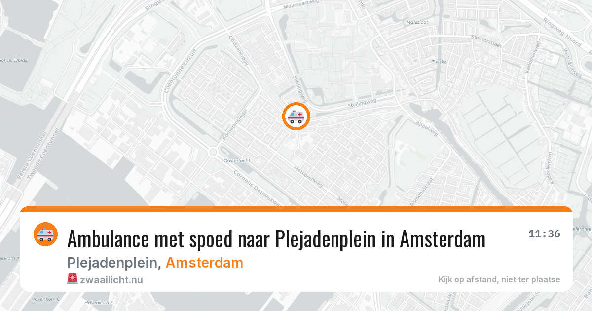 Ambulance met spoed naar Plejadenplein in Amsterdam — 12 jul 2026