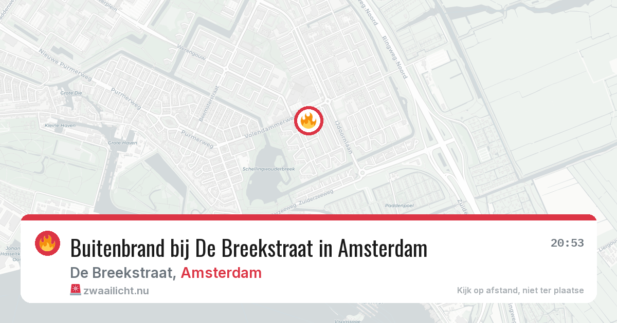 Buitenbrand bij De Breekstraat in Amsterdam — 12 jul 2026