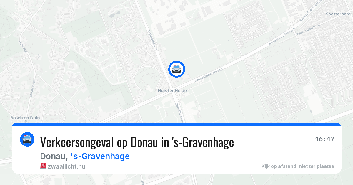 Verkeersongeval op Donau in 's-Gravenhage — 11 mrt 2026