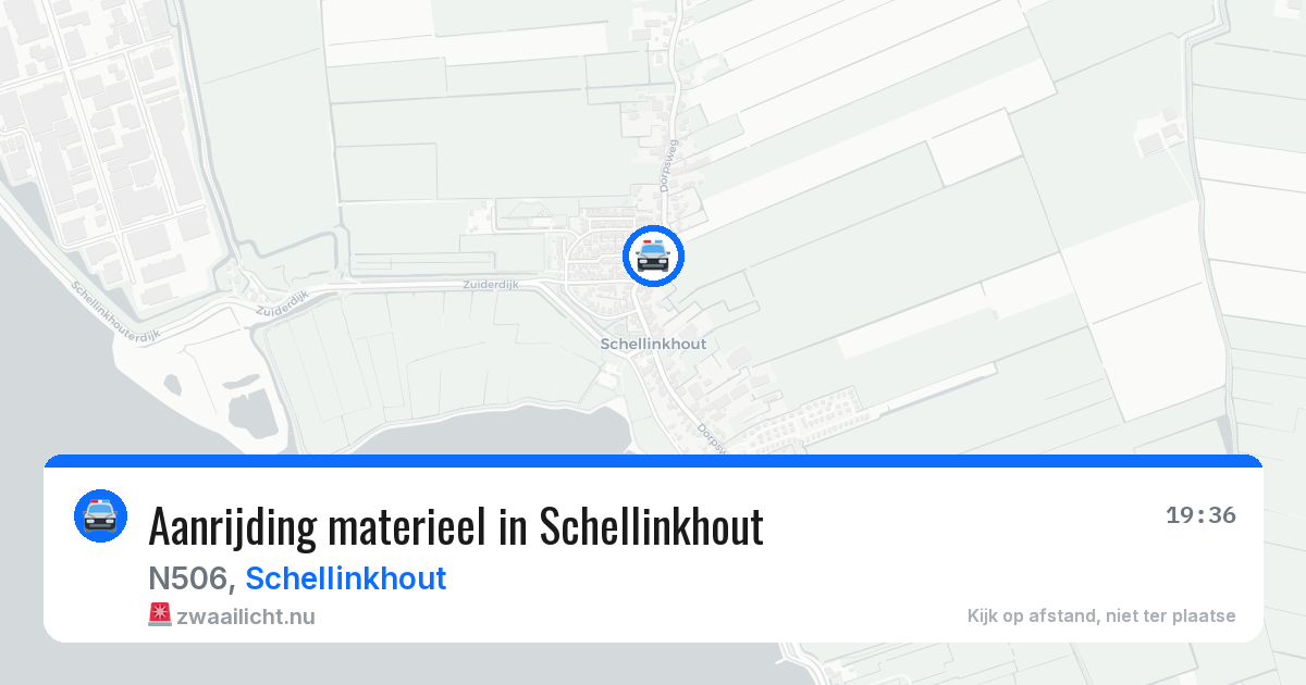 Aanrijding materieel in Schellinkhout — 23 mei 2026