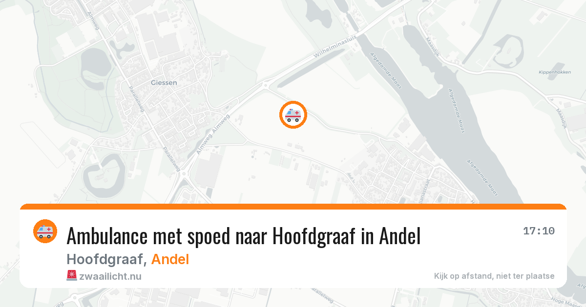 Ambulance met spoed naar Hoofdgraaf in Andel — 4 feb 2026
