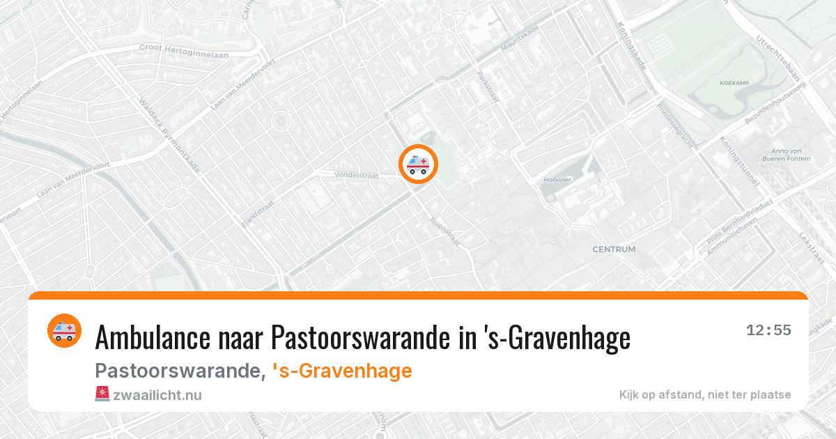 Ambulance naar Pastoorswarande in 's-Gravenhage — 8 jun 2026