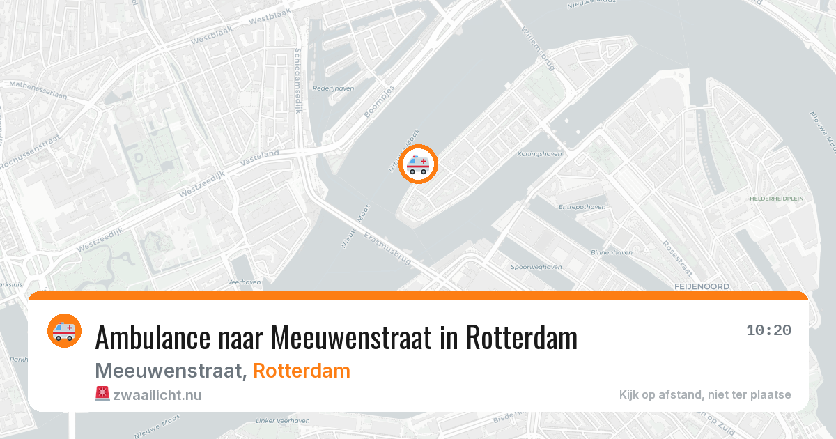 Ambulance naar Meeuwenstraat in Rotterdam — 31 mei 2026