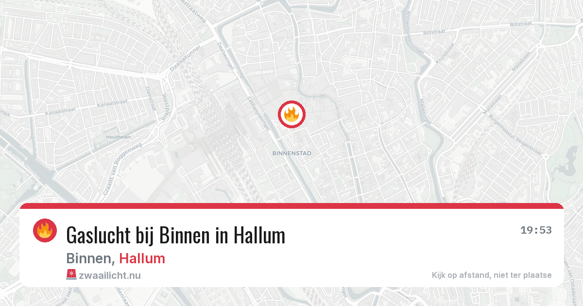 Gaslucht bij Binnen in Hallum — 21 mrt 2026
