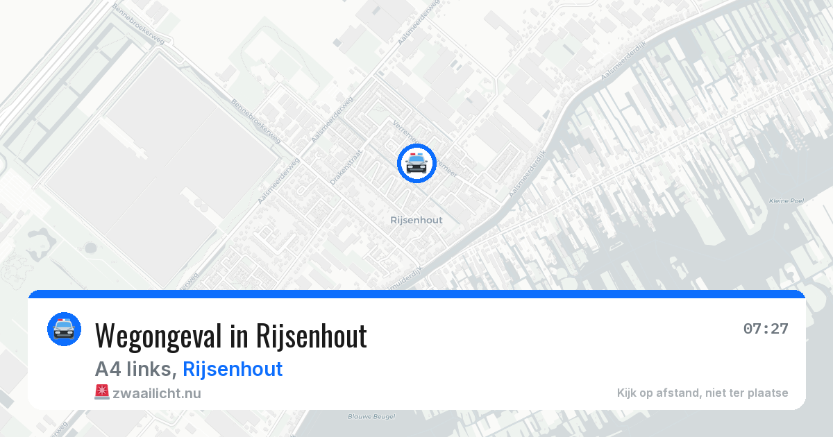 Wegongeval in Rijsenhout — 23 jul 2026