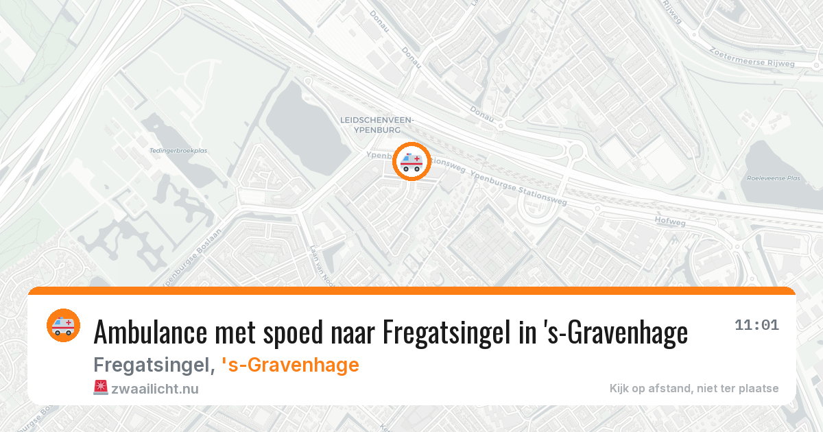 Ambulance met spoed naar Fregatsingel in 's-Gravenhage — 6 jun 2026