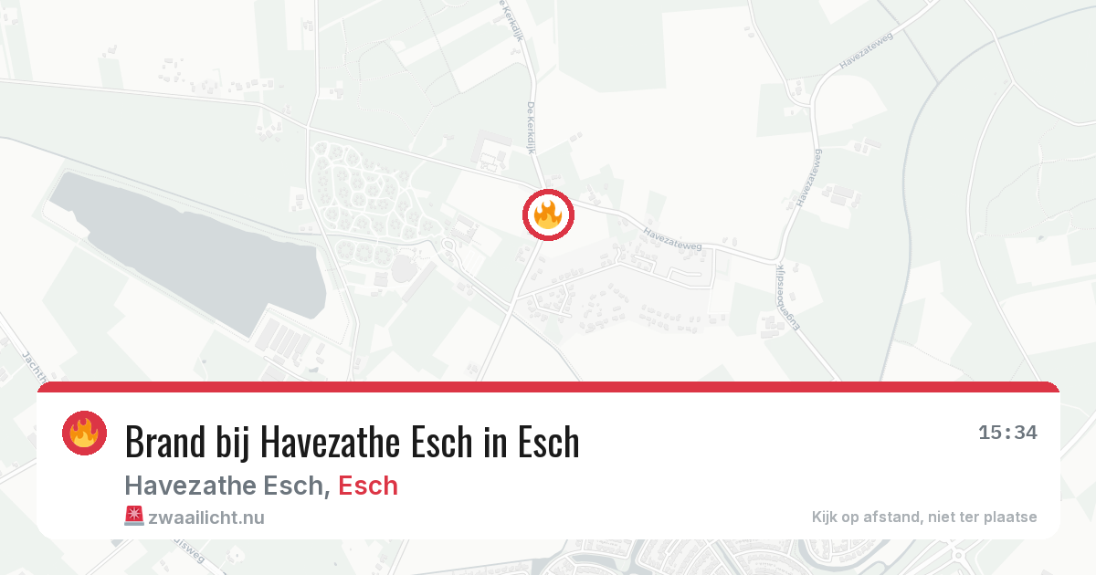 Brand bij Havezathe Esch in Esch — 25 mei 2026