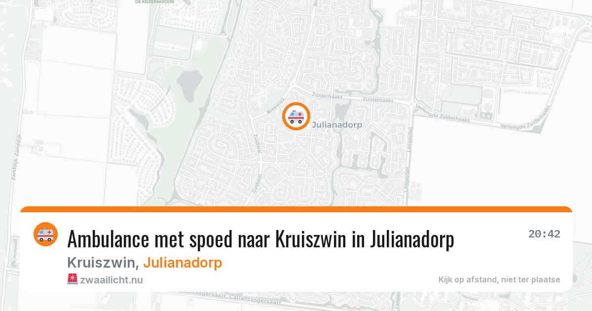 Ambulance met spoed naar Kruiszwin in Julianadorp — 5 jul 2026