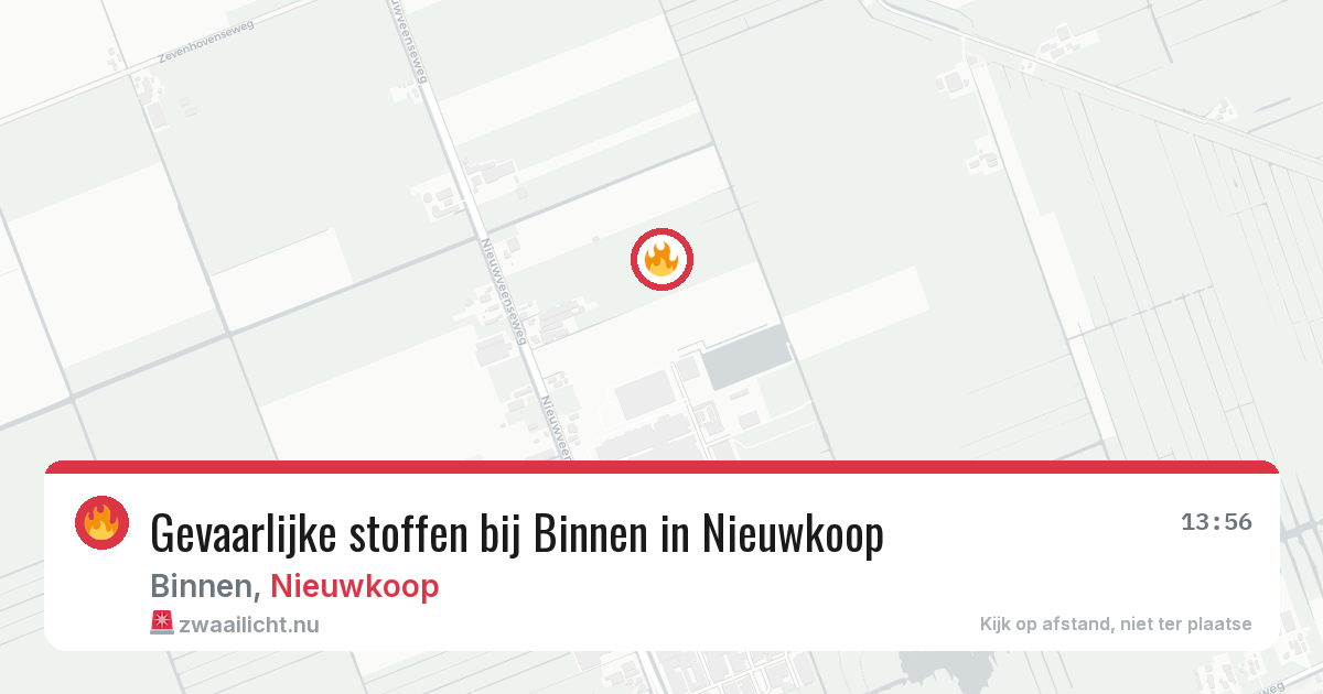 Gevaarlijke stoffen bij Binnen in Nieuwkoop — 30 apr 2026