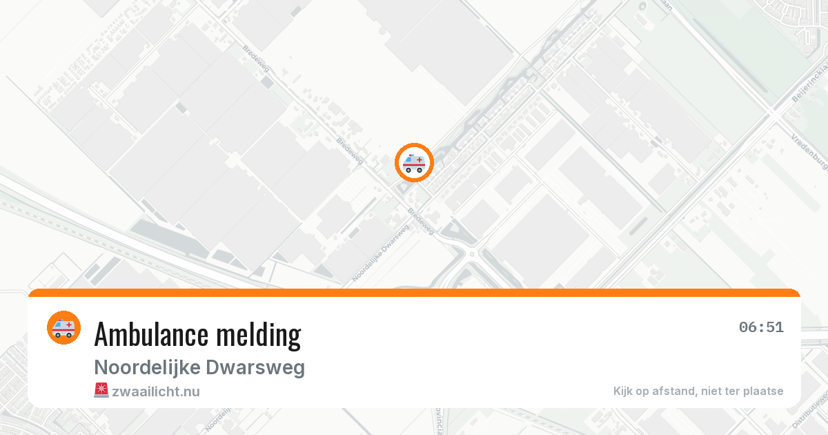 Ambulance melding — 30 mei 2026