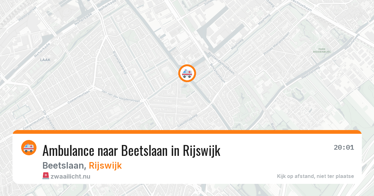 Ambulance naar Beetslaan in Rijswijk — 21 apr 2026