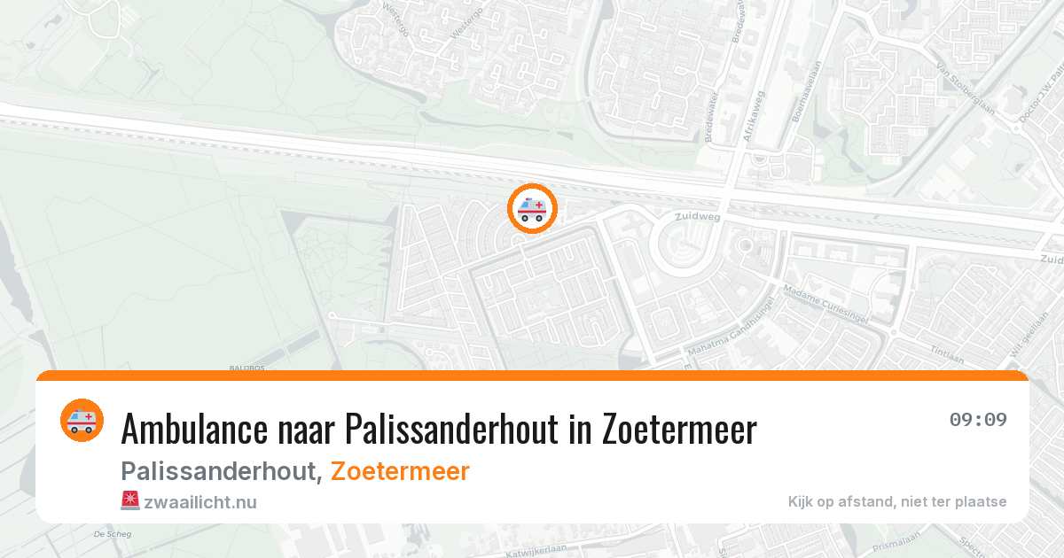 Ambulance naar Palissanderhout in Zoetermeer — 22 mei 2026