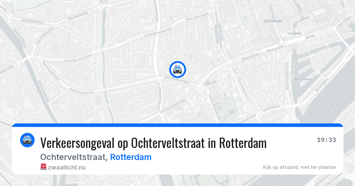 Verkeersongeval op Ochterveltstraat in Rotterdam — 29 mei 2026