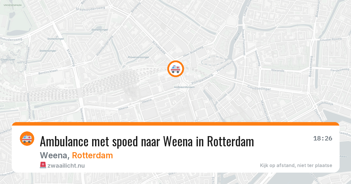 Ambulance met spoed naar Weena in Rotterdam — 31 mrt 2026