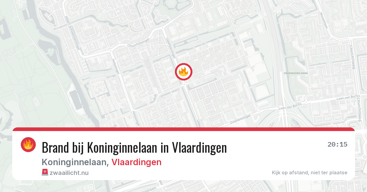 Brand bij Koninginnelaan in Vlaardingen — 21 jul 2026