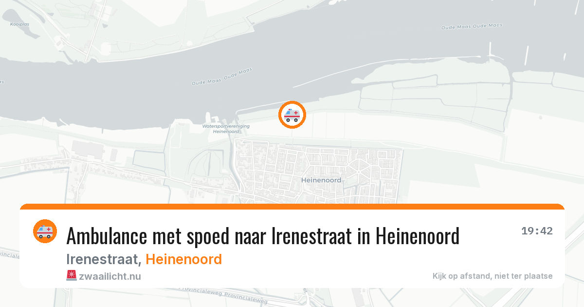Ambulance met spoed naar Irenestraat in Heinenoord — 18 jan 2026
