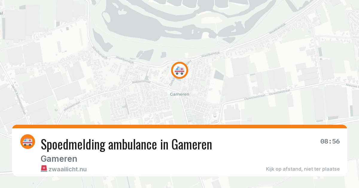 Spoedmelding ambulance in Gameren — 2 jul 2026