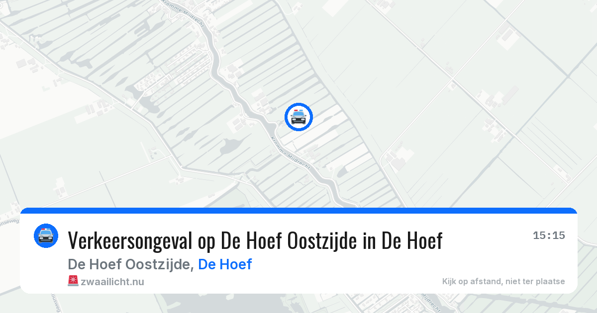Verkeersongeval op De Hoef Oostzijde in De Hoef — 6 apr 2026