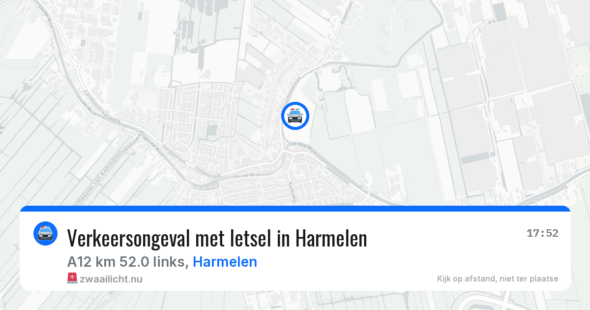 Verkeersongeval met letsel in Harmelen — 9 jul 2026