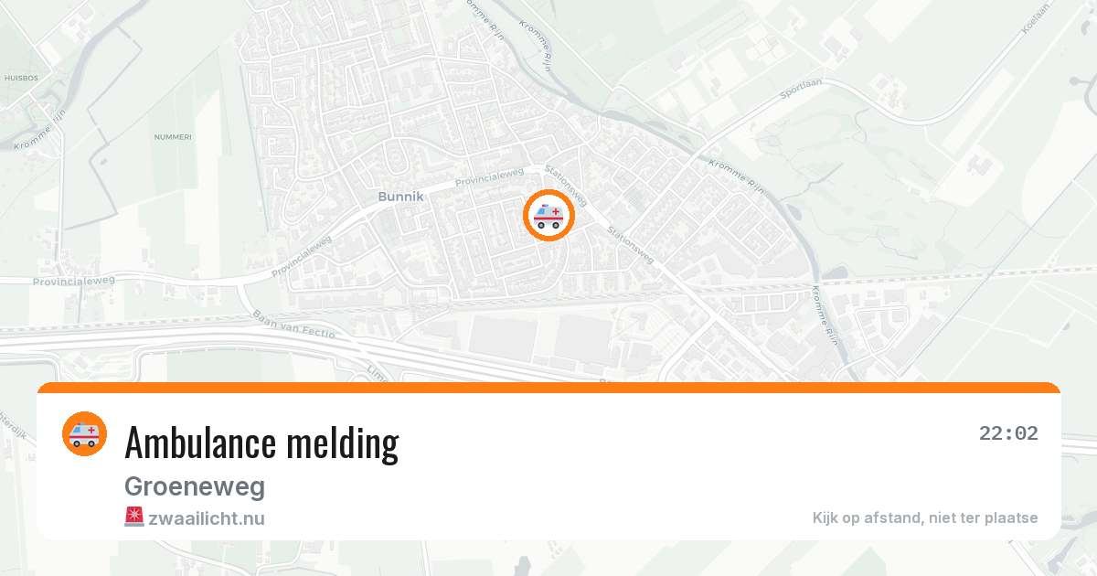 Ambulance melding — 26 mei 2026