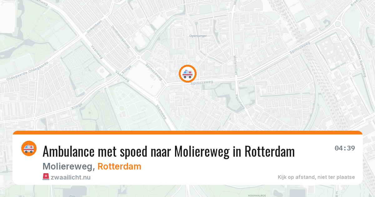 Ambulance met spoed naar Moliereweg in Rotterdam — 23 jul 2026