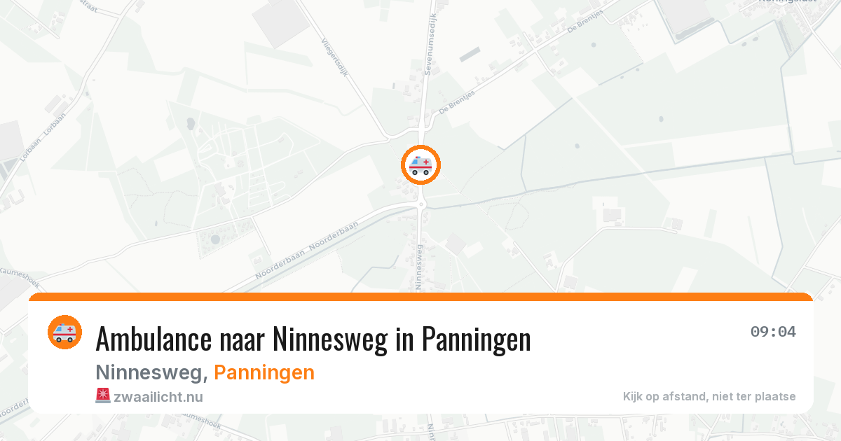 Ambulance naar Ninnesweg in Panningen — 25 jul 2026