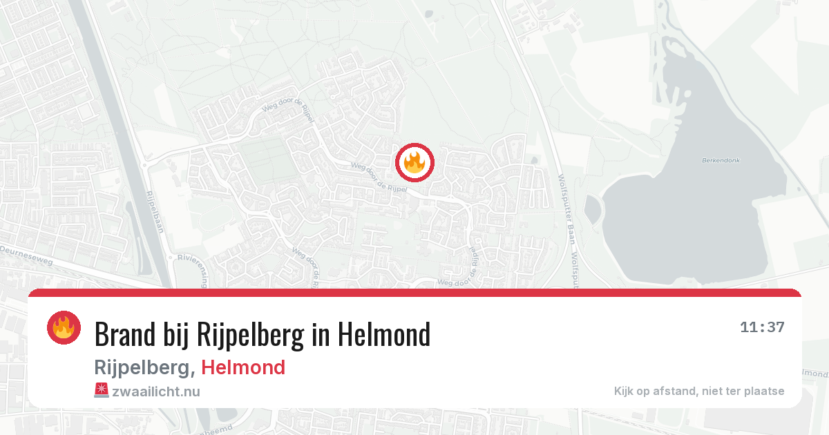 Brand bij Rijpelberg in Helmond — 3 jun 2026