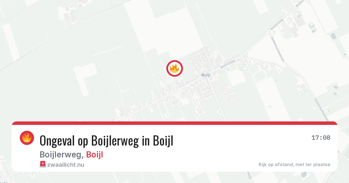 Ongeval op Boijlerweg in Boijl — 23 apr 2026