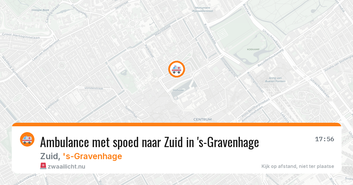 Ambulance met spoed naar Zuid in 's-Gravenhage — 12 jul 2026