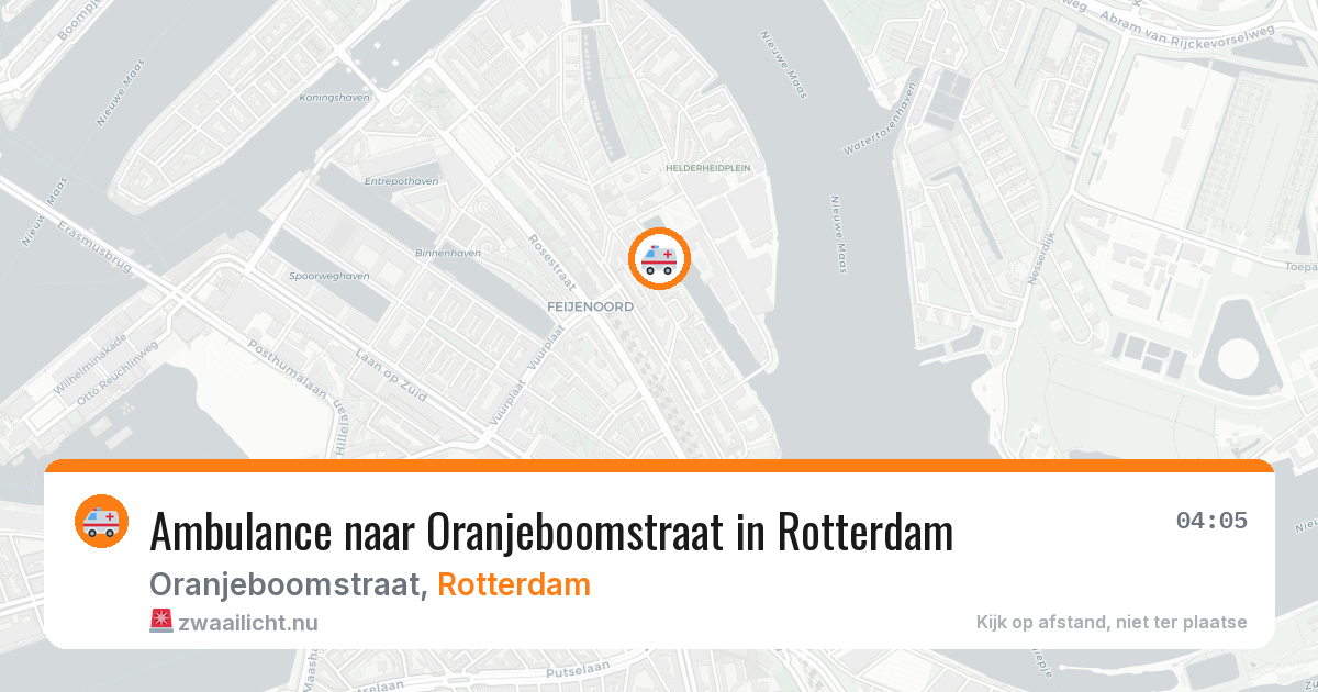 Ambulance naar Oranjeboomstraat in Rotterdam — 17 mrt 2026