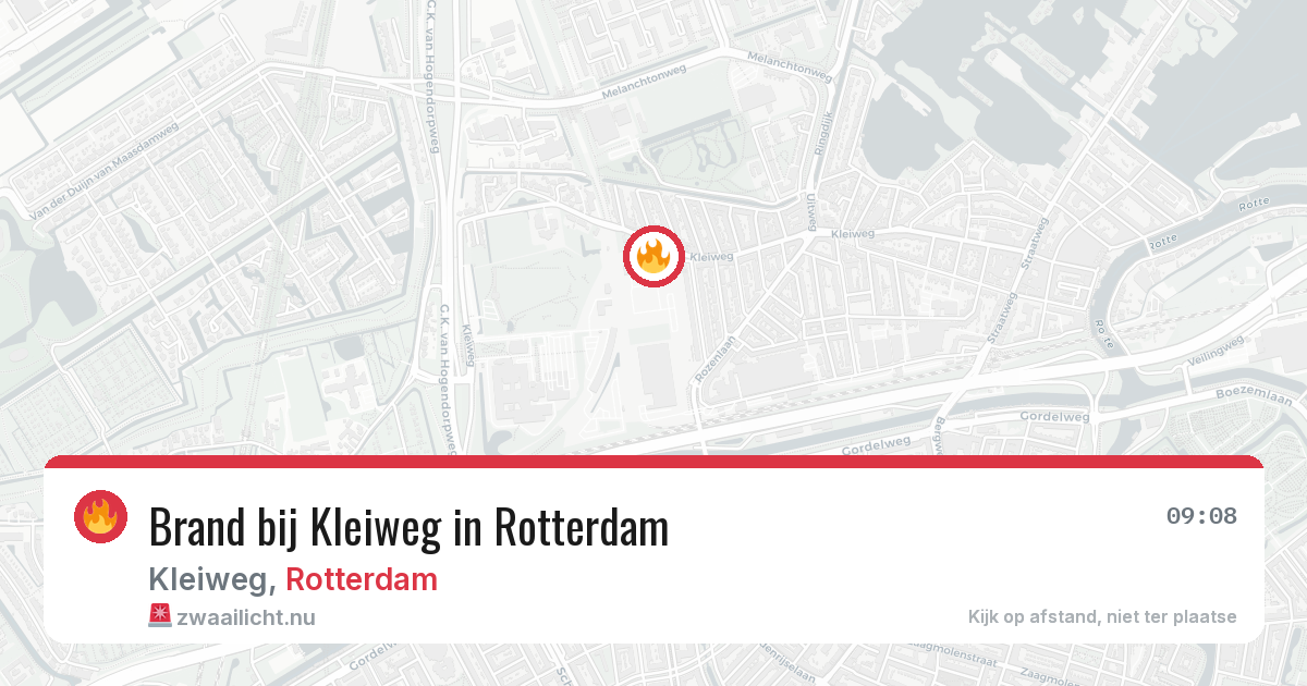 Brand bij Kleiweg in Rotterdam — 28 mei 2026