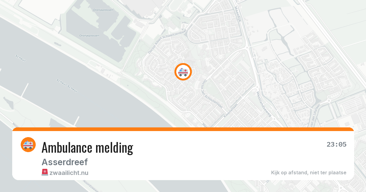 Ambulance met spoed naar Asserdreef in 3146AE — 23 mrt 2026