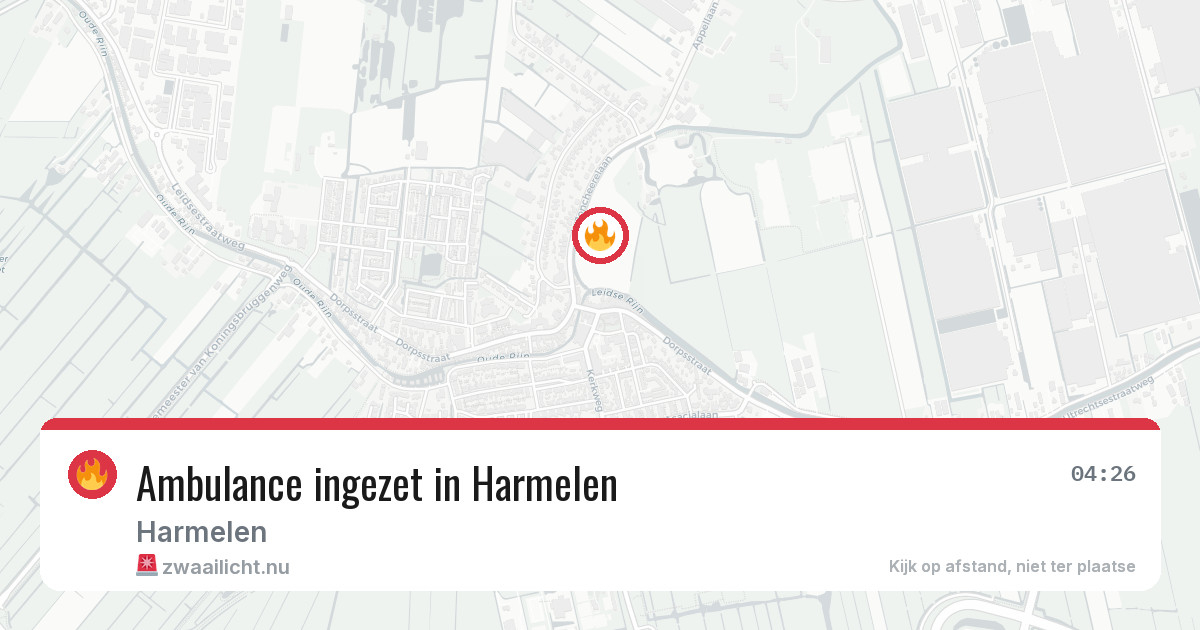 Ambulance ingezet in Harmelen — 6 jun 2026