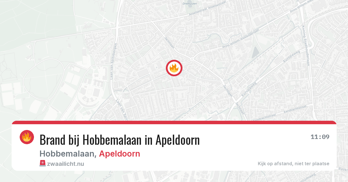 Brand bij Hobbemalaan in Apeldoorn — 1 jun 2026
