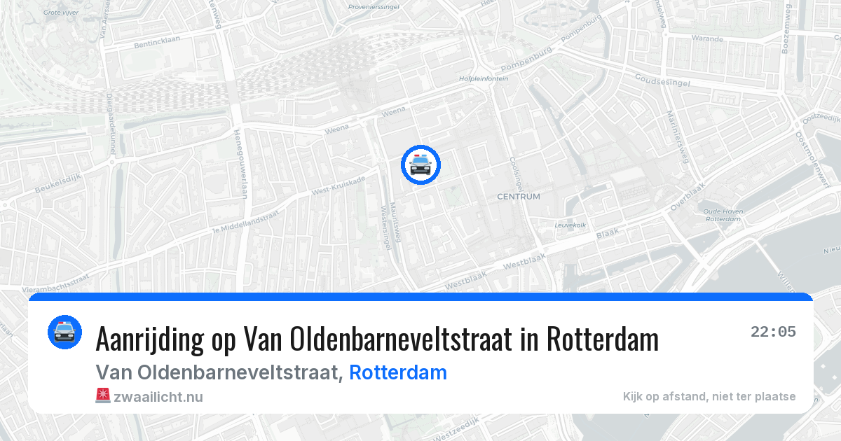 Aanrijding op Van Oldenbarneveltstraat in Rotterdam — 31 mei 2026