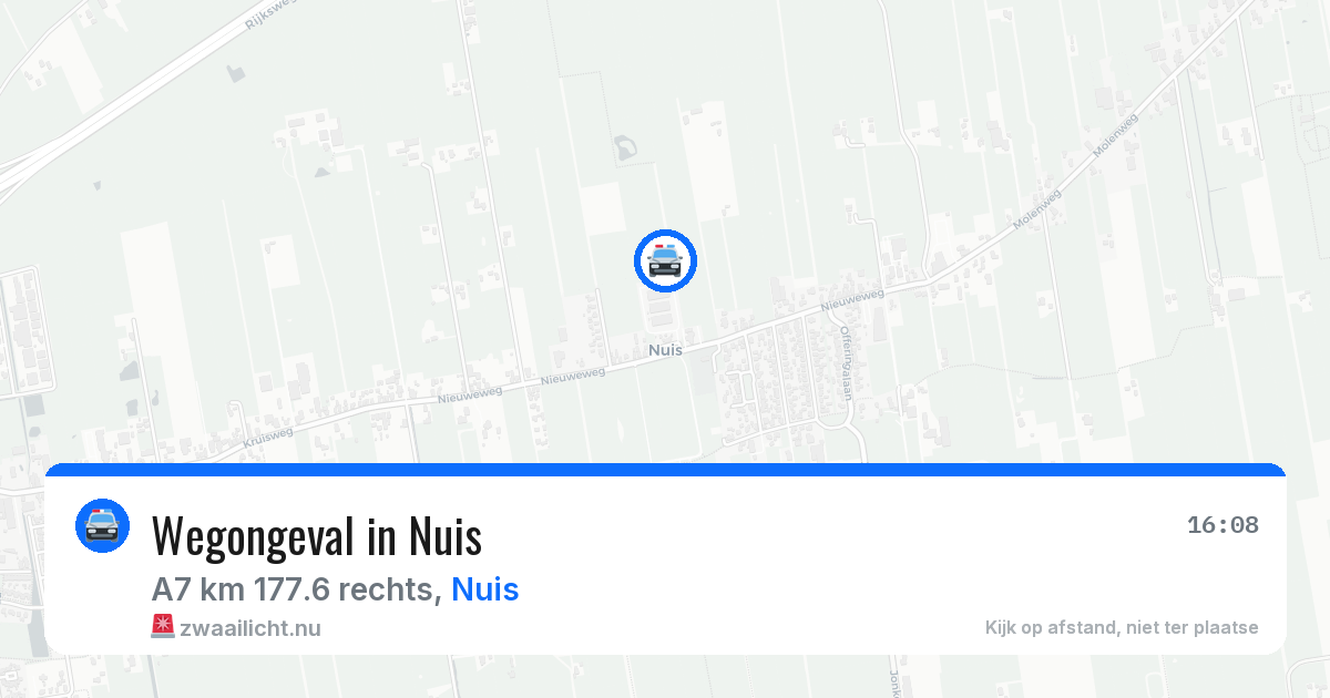 Wegongeval in Nuis — 10 jul 2026