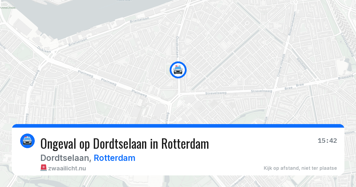 Ongeval op Dordtselaan in Rotterdam — 4 jun 2026