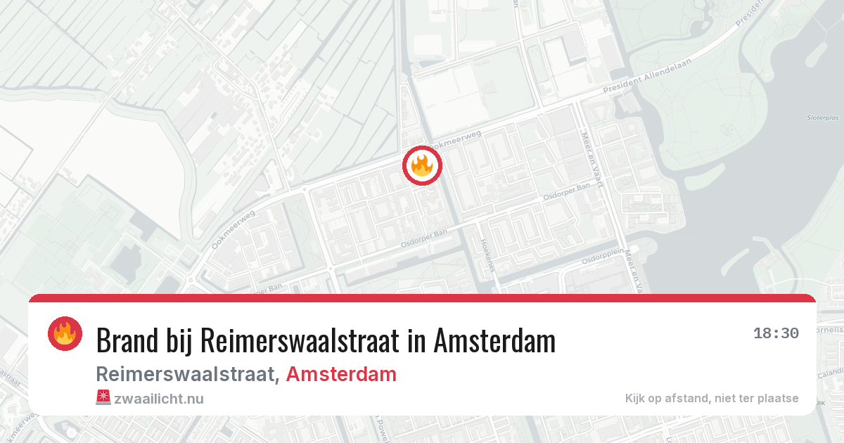 Brand bij Reimerswaalstraat in Amsterdam — 23 mei 2026