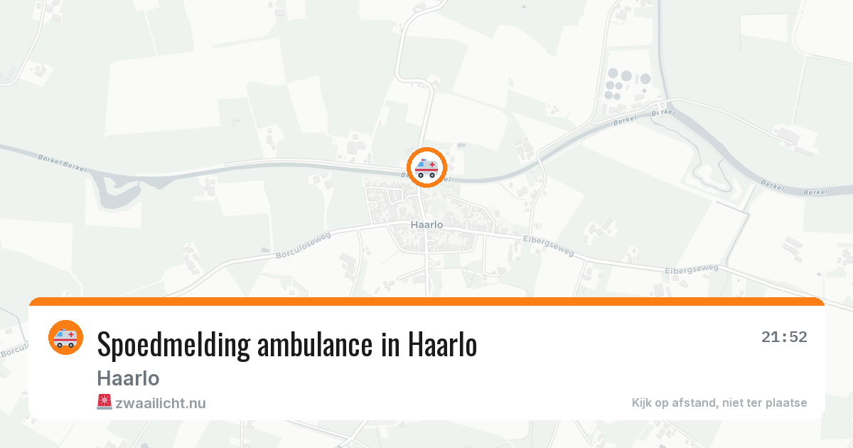 Spoedmelding ambulance in Haarlo — 31 mrt 2026